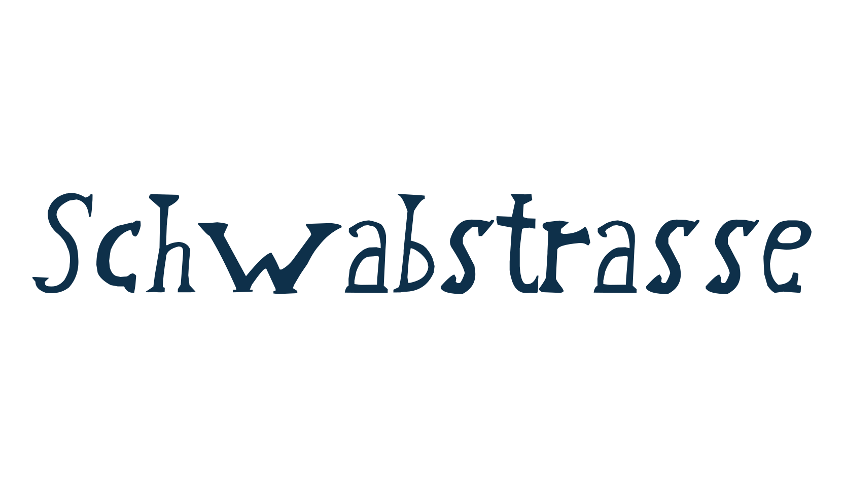 Schwabstrasse, fancy cartoon decorative font preview