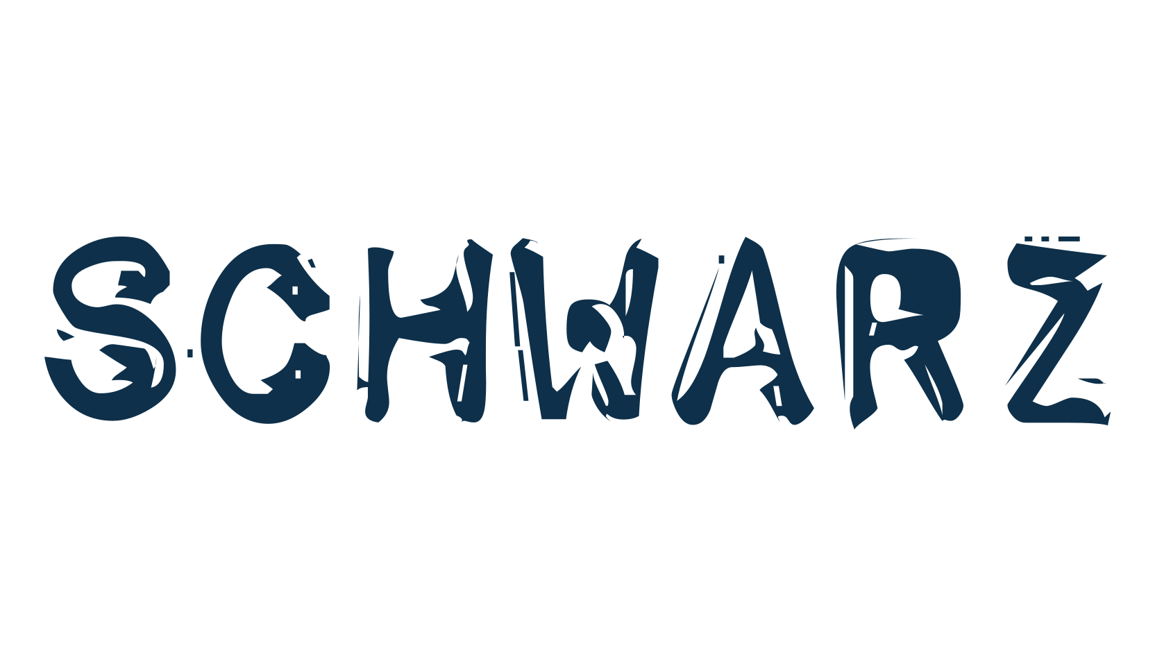 Schwarz, destroy font preview