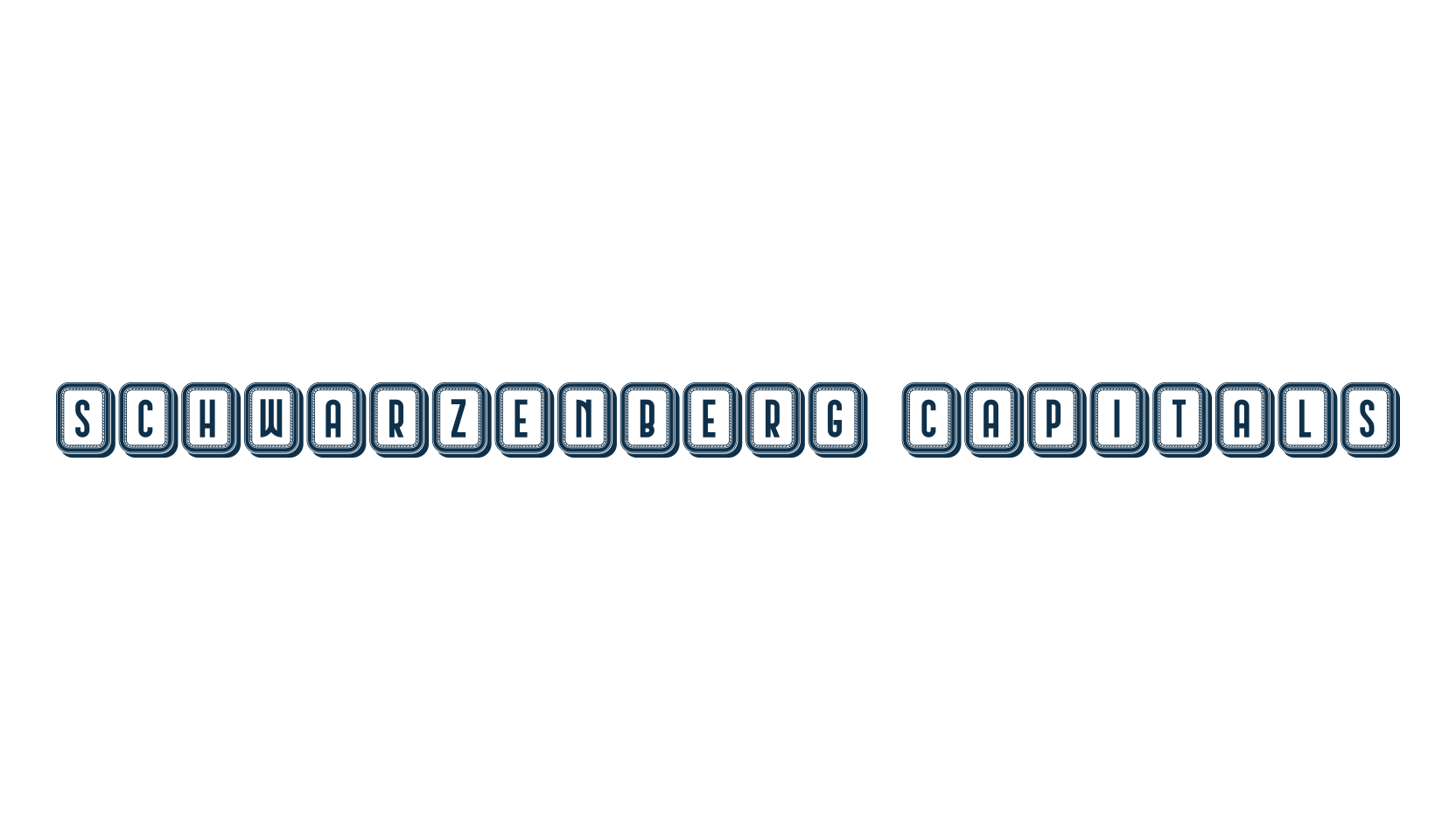 Schwarzenberg Capitals, fancy initials decorative font preview