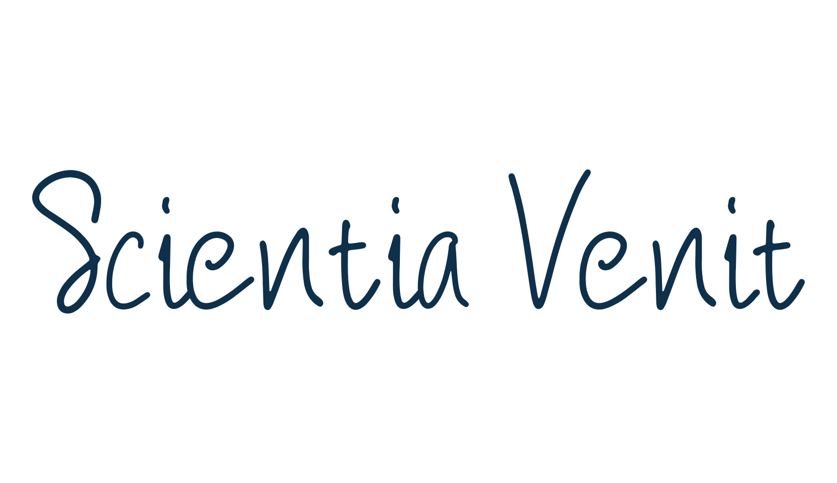 Scientia Venit, script handwritten fancy decorative calligraphy font preview