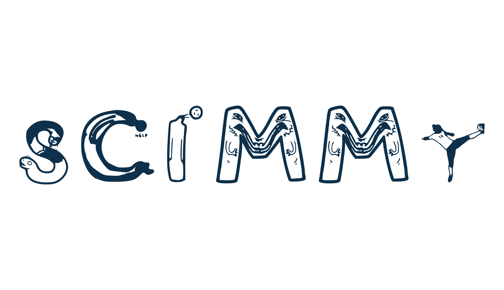 Scimmy, fancy decorative font preview