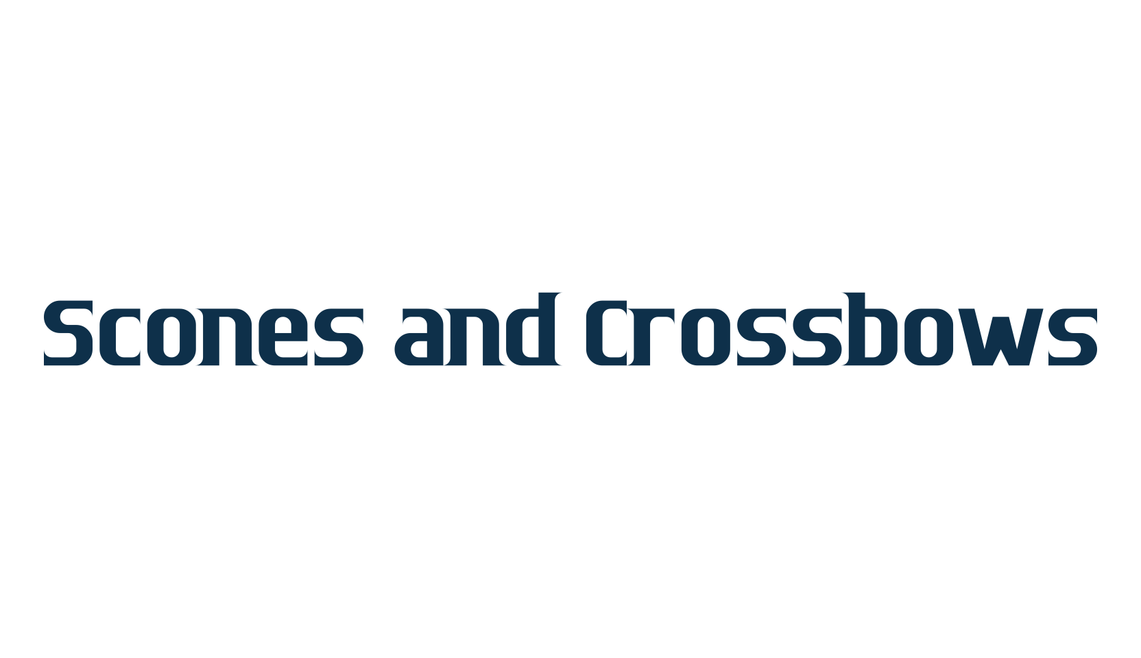 Scones and Crossbows, basic serif font preview
