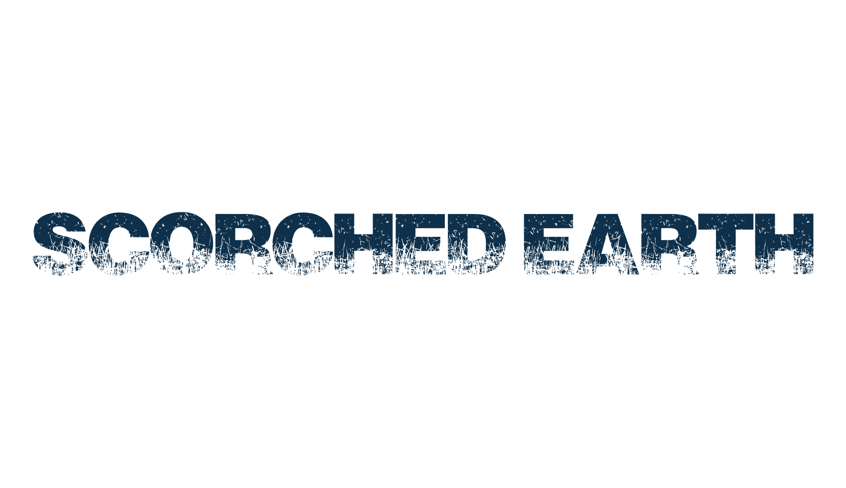 Scorched Earth, eroded font preview