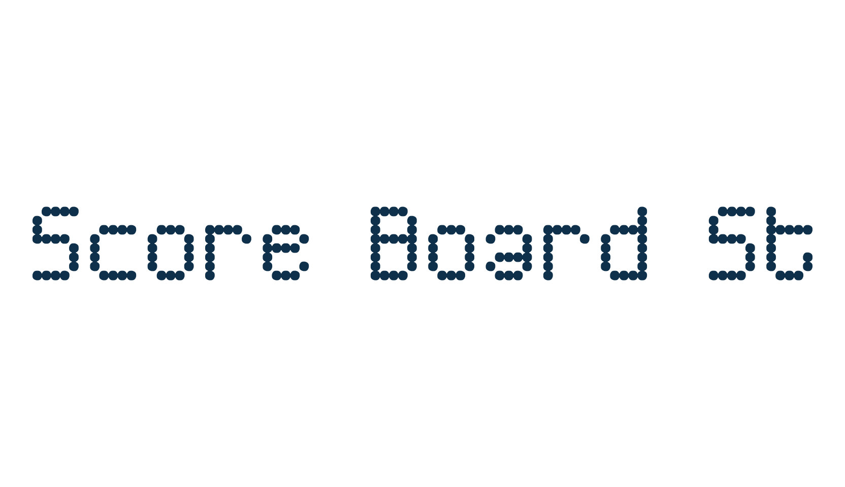 Score Board St, techno lcd sci-fi font preview
