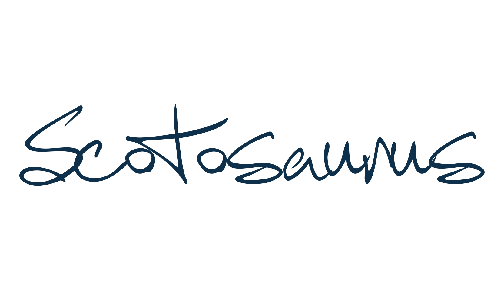Scotosaurus, handwriting font preview