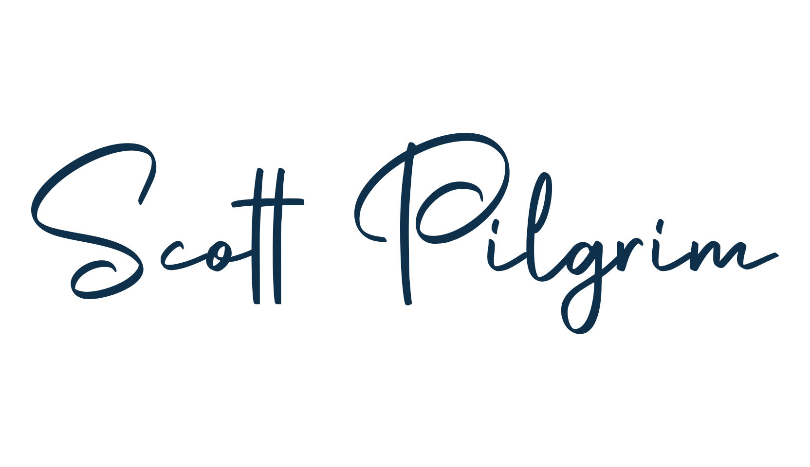 Scott Pilgrim, script handwritten fancy decorative calligraphy font preview