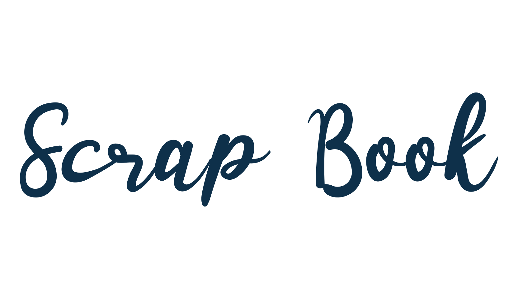 Scrap Book, handwriting font preview