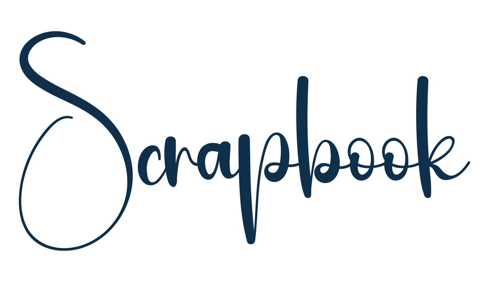 Scrapbook, handwriting font preview