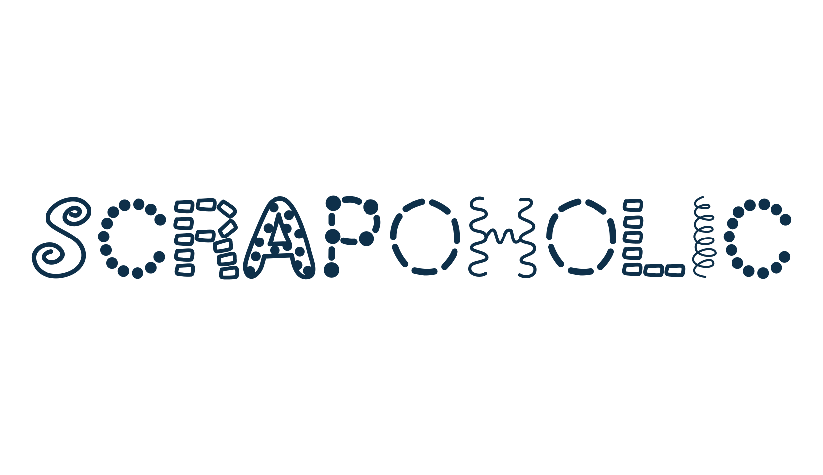 ScrapOHolic, decorative font preview