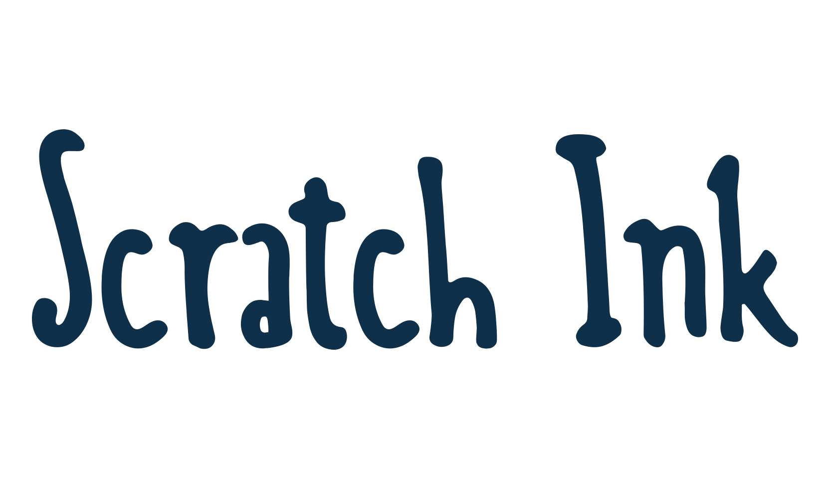 Scratch Ink, fancy decorative font preview