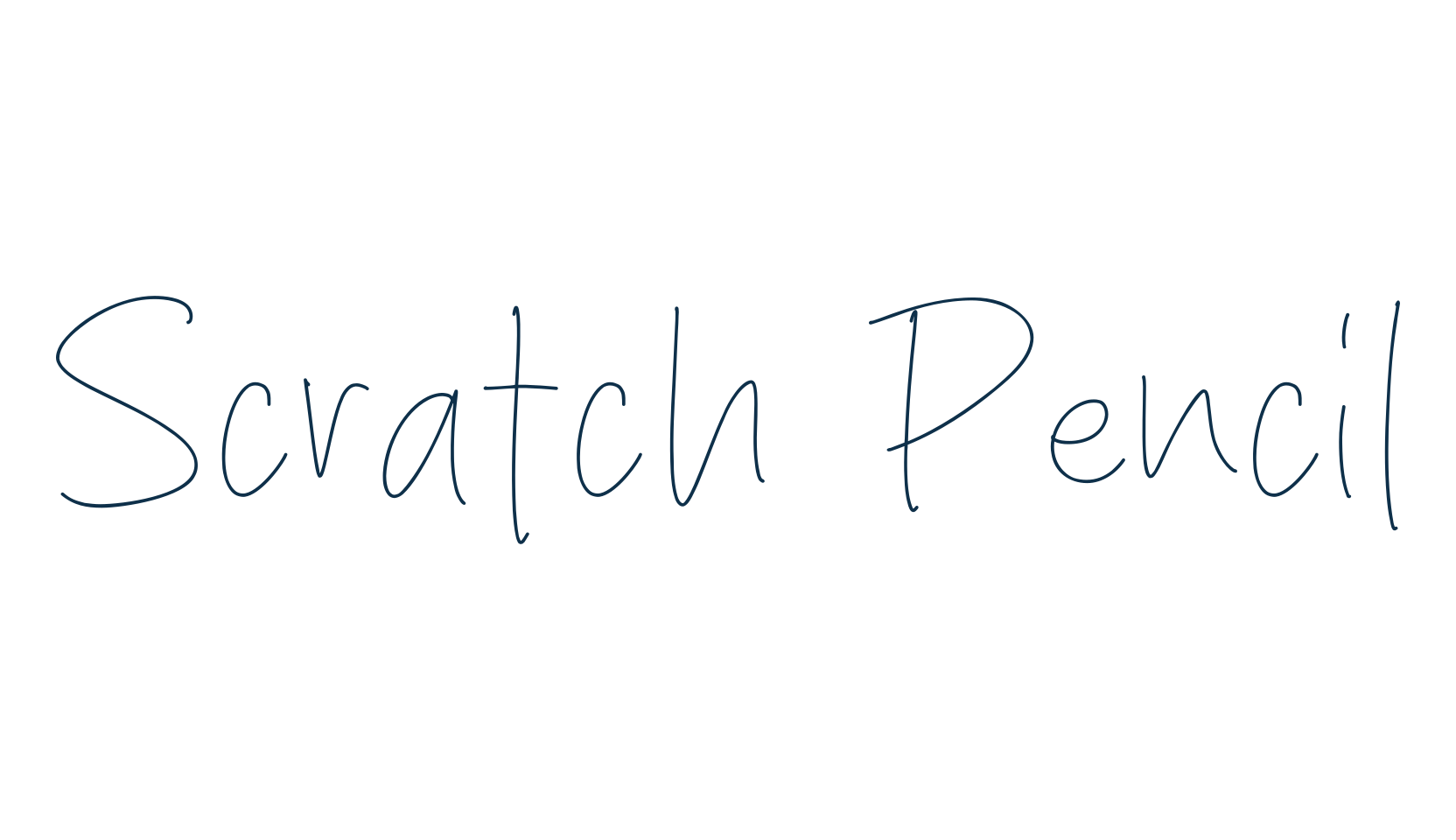 Scratch Pencil, script handwritten fancy decorative calligraphy font preview
