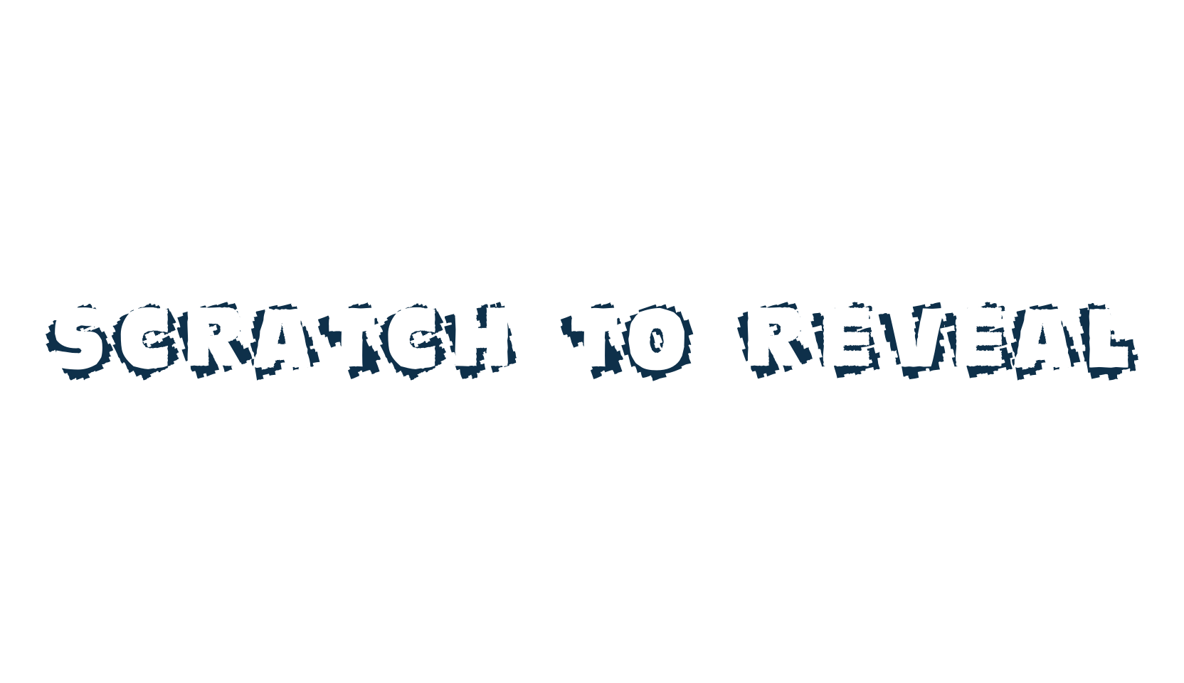 Scratch To Reveal, fancy distorted decorative font preview