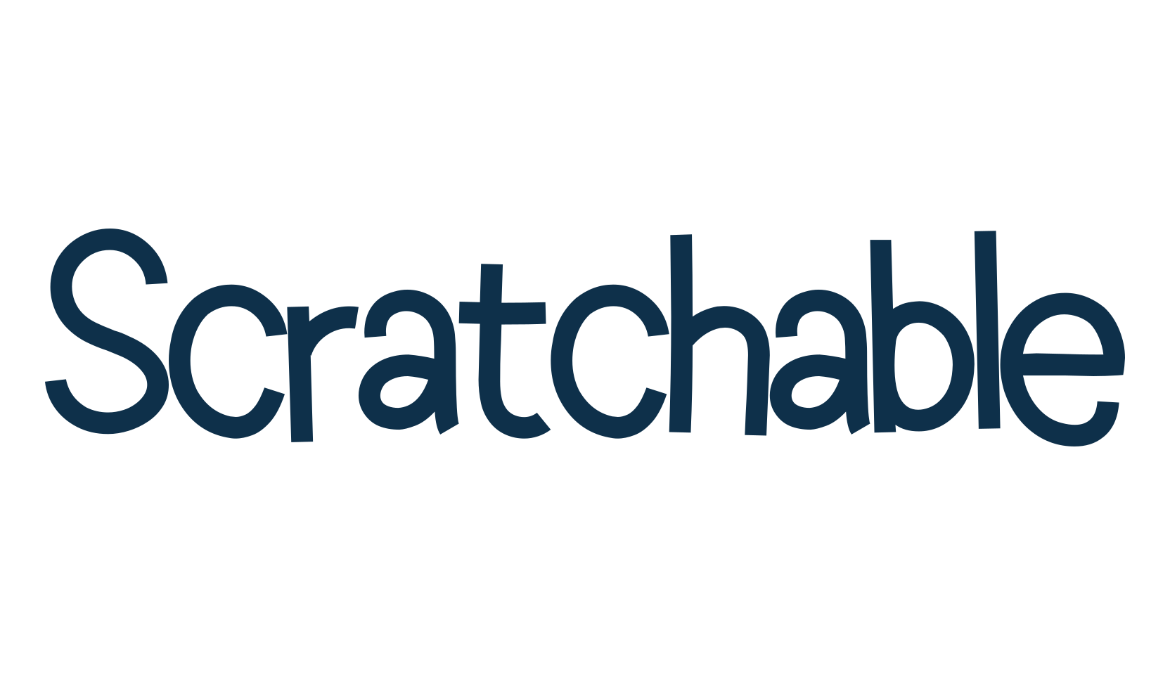 Scratchable, various font preview