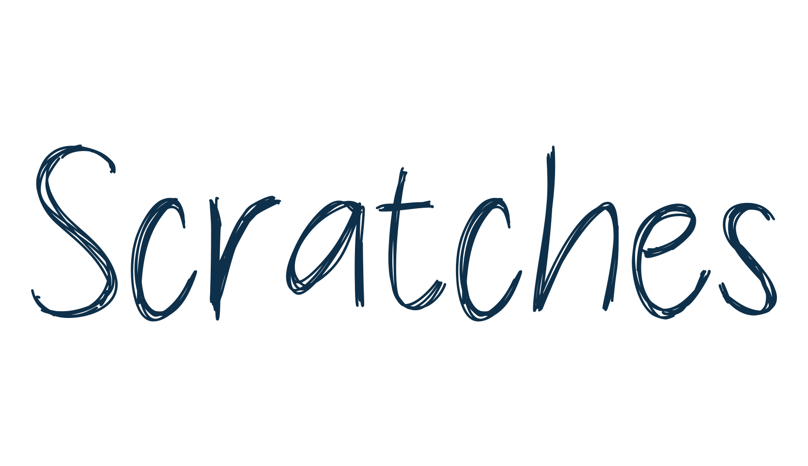 Scratches (scratches-3), script trash fancy decorative calligraphy font preview