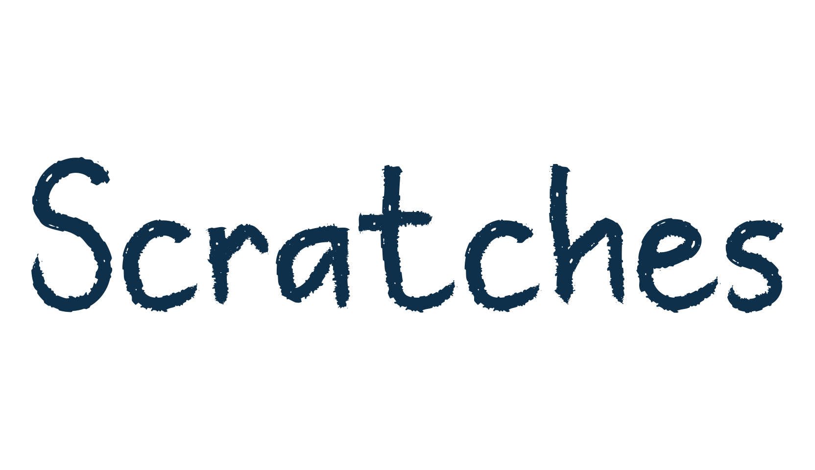 Scratches (scratches), fancy decorative font preview