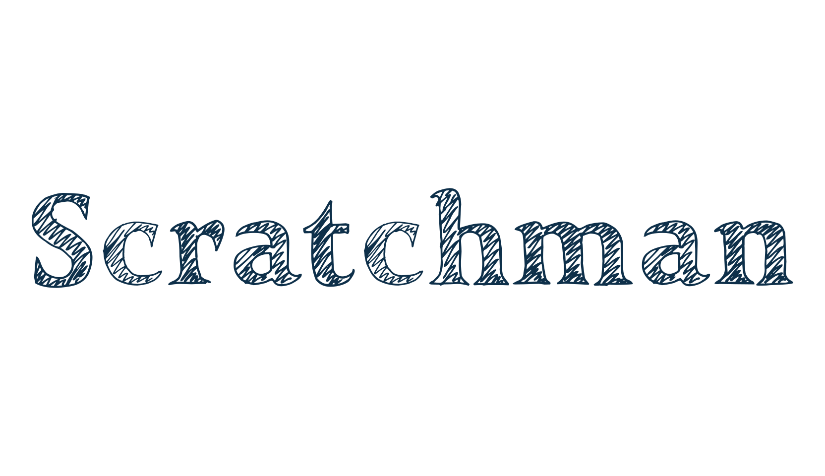 Scratchman, fancy various decorative font preview