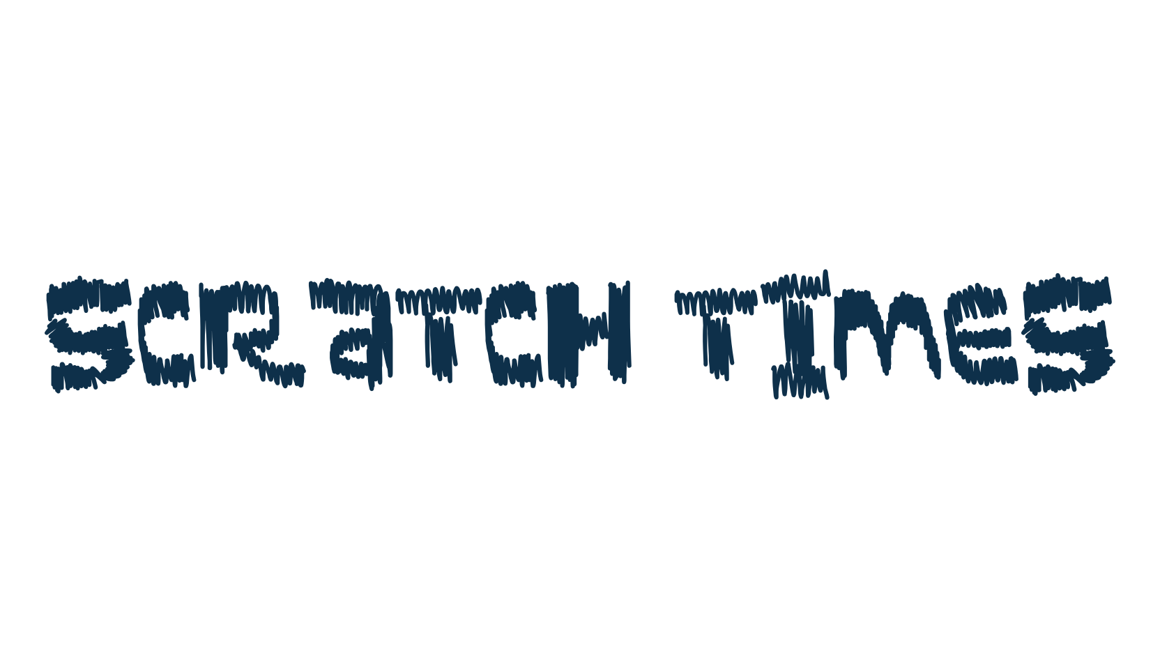 Scratch Times, script trash fancy decorative calligraphy font preview