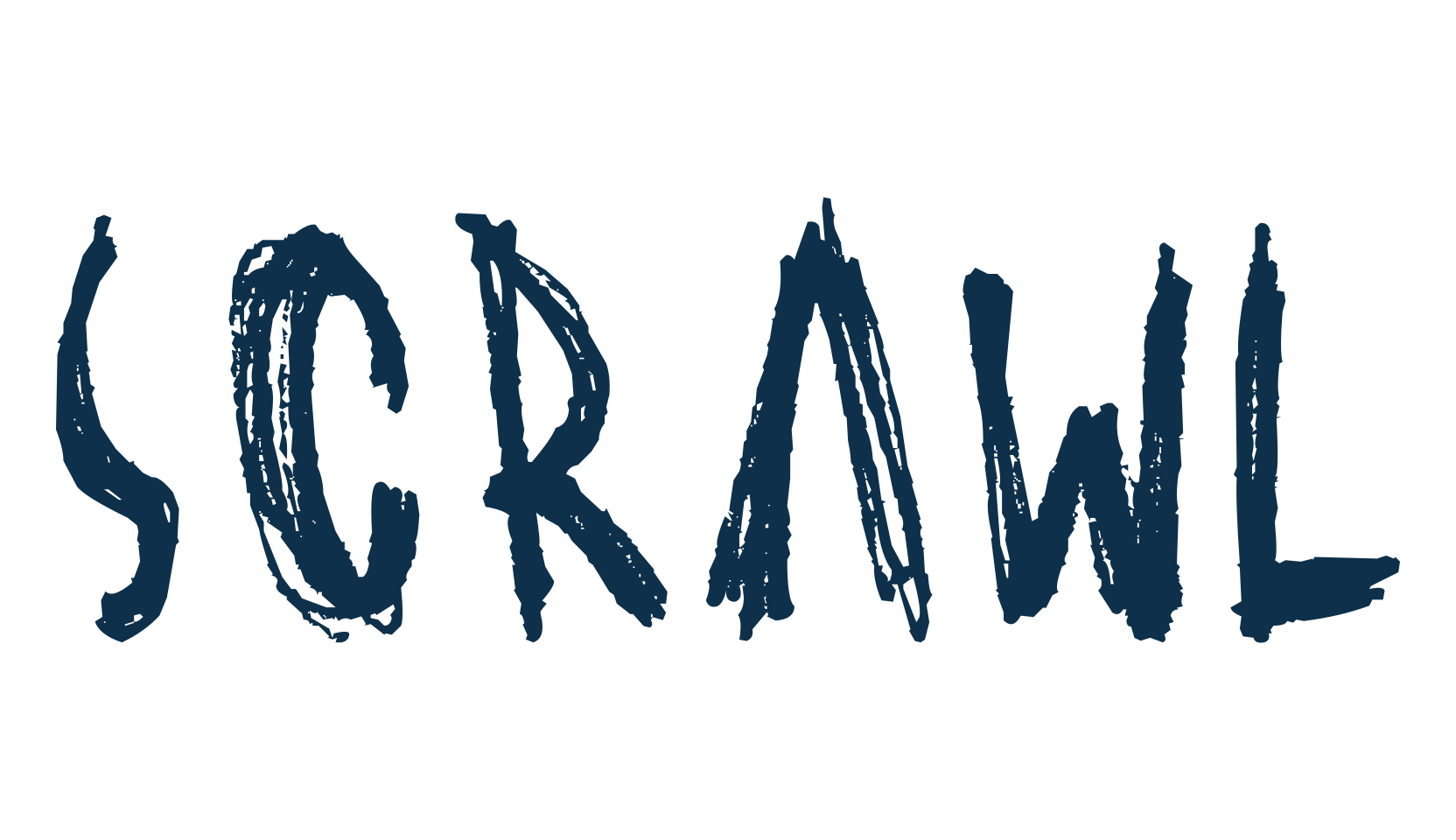 Scrawl (scrawl), trash font preview