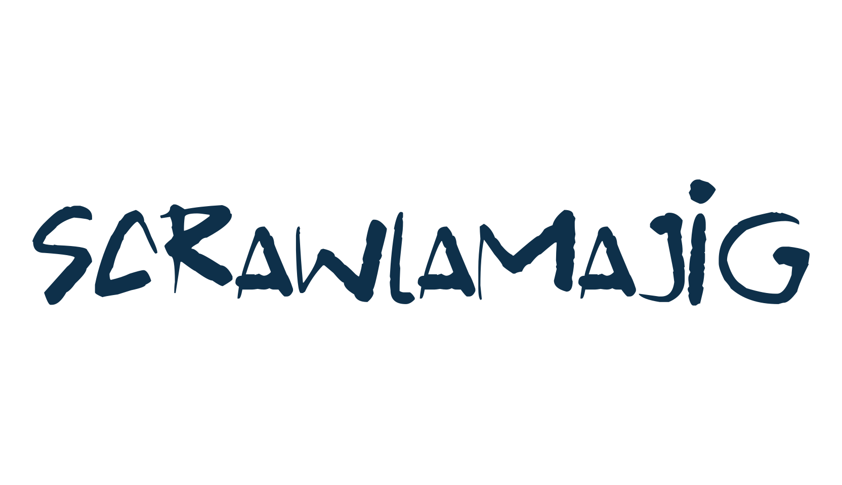 Scrawlamajig, script brush fancy decorative calligraphy font preview
