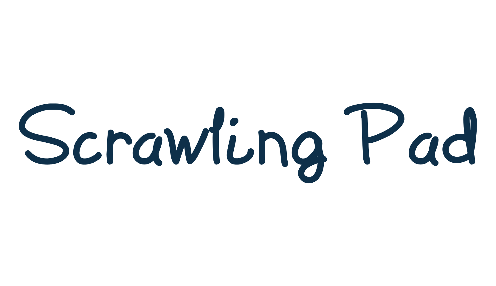 Scrawling Pad, script handwritten fancy decorative calligraphy font preview