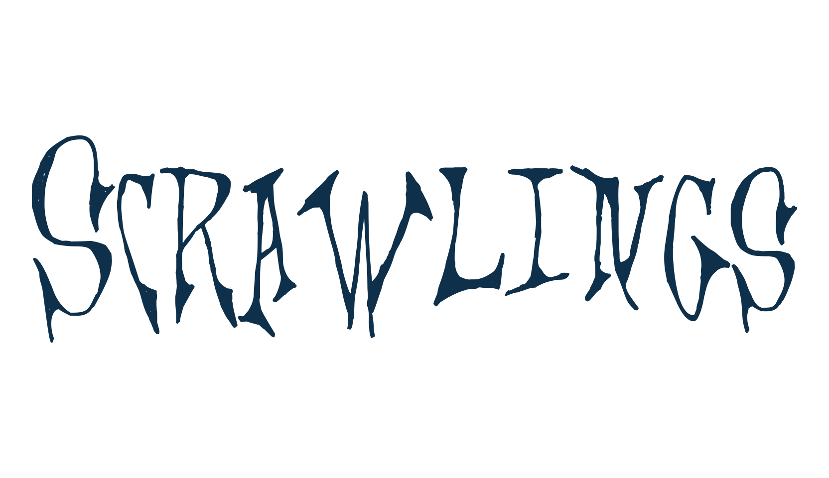 Scrawlings, holiday halloween fancy decorative horror font preview