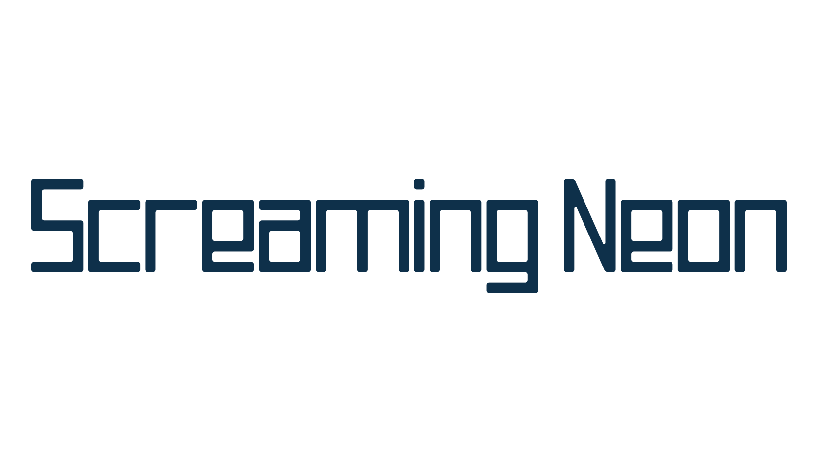 Screaming Neon, square font preview