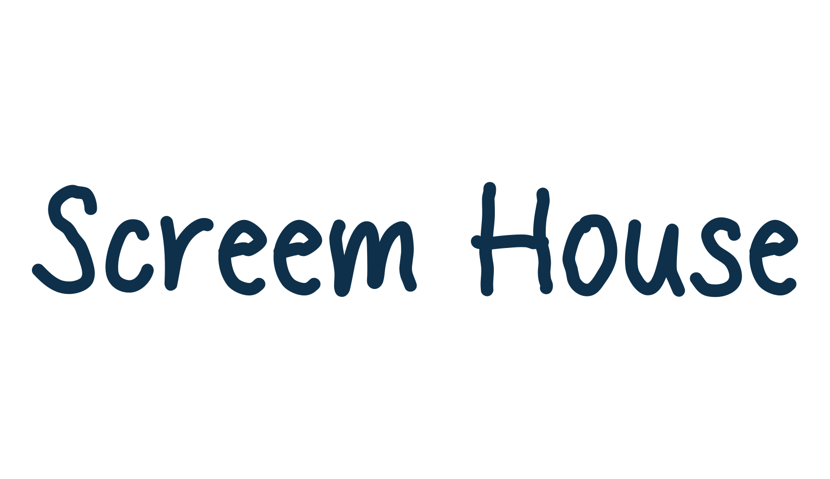 Screem House, script handwritten fancy decorative calligraphy font preview