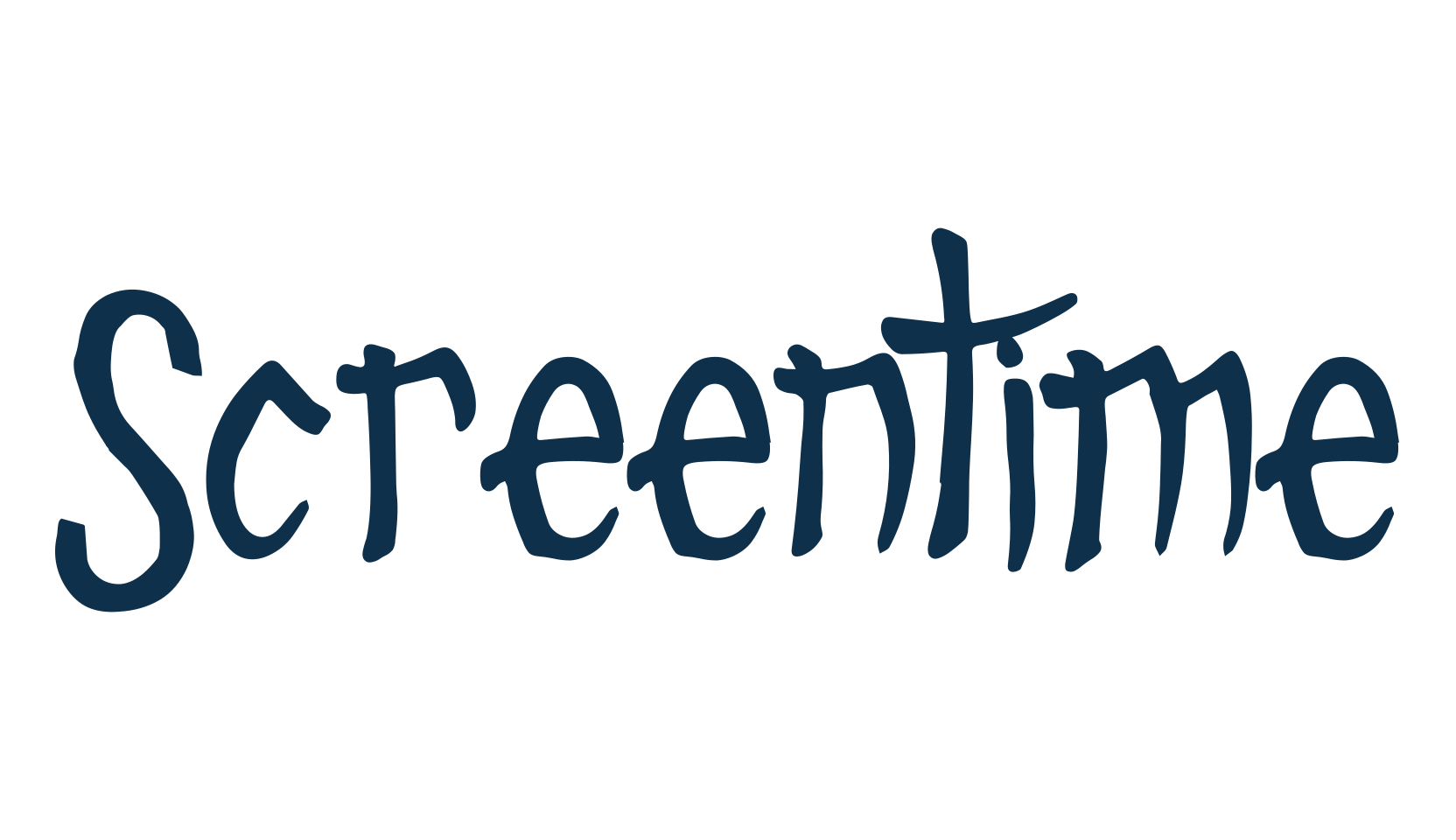 Screentime, holiday halloween fancy decorative horror font preview