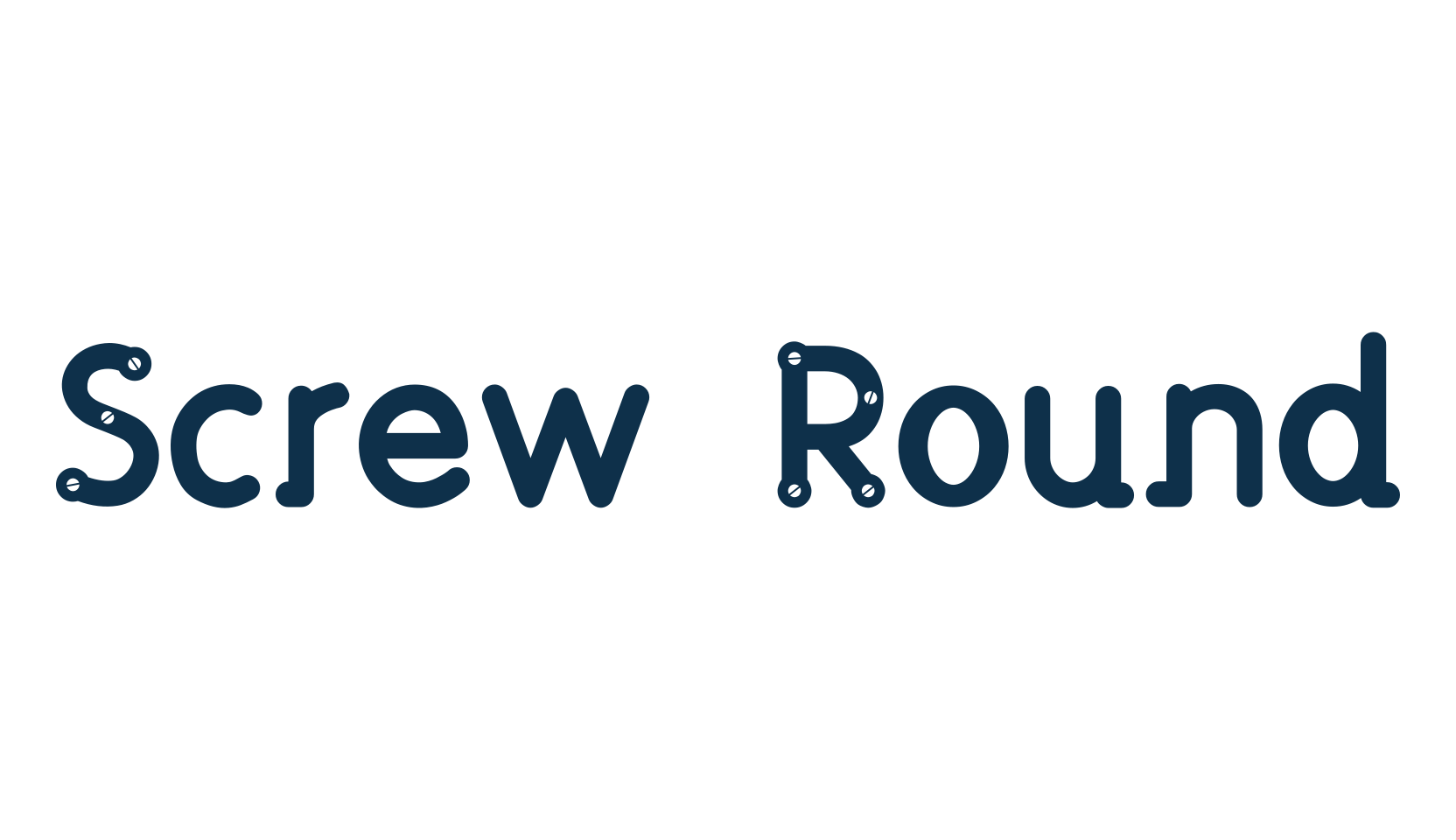Screw Round, fancy decorative font preview