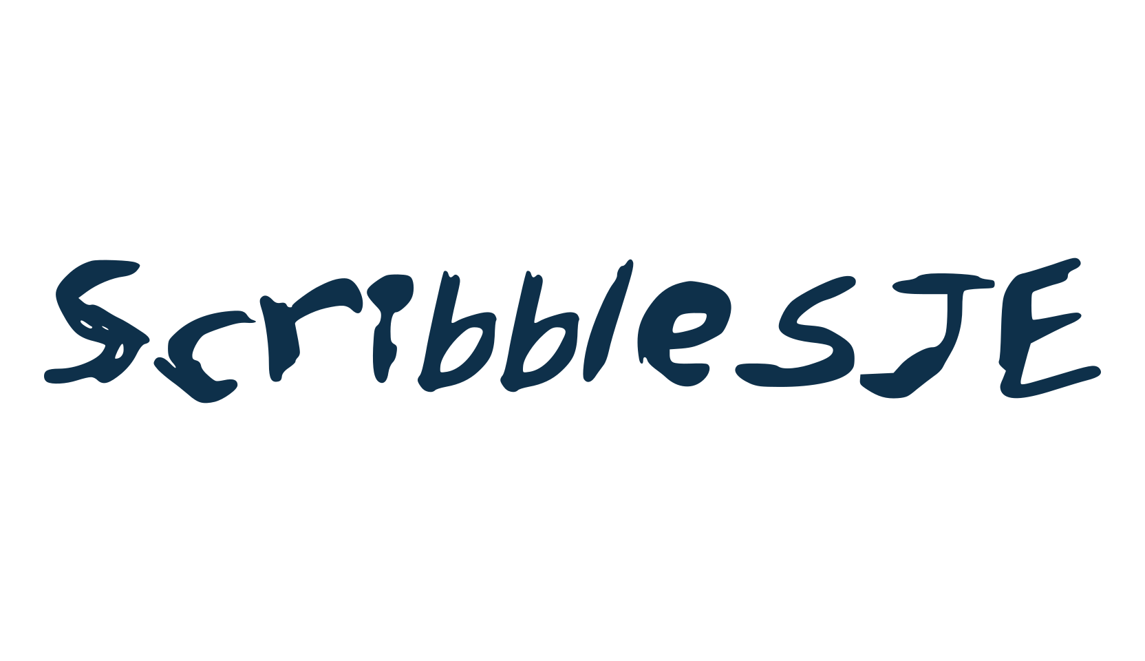 ScribblesJE, script trash fancy decorative calligraphy font preview