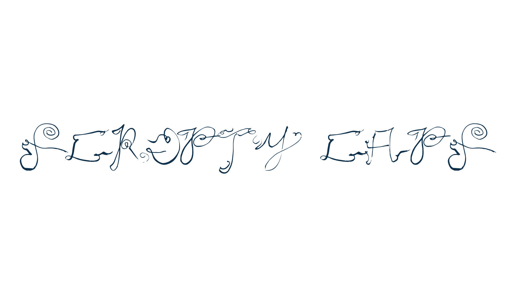Scripty Caps, various font preview
