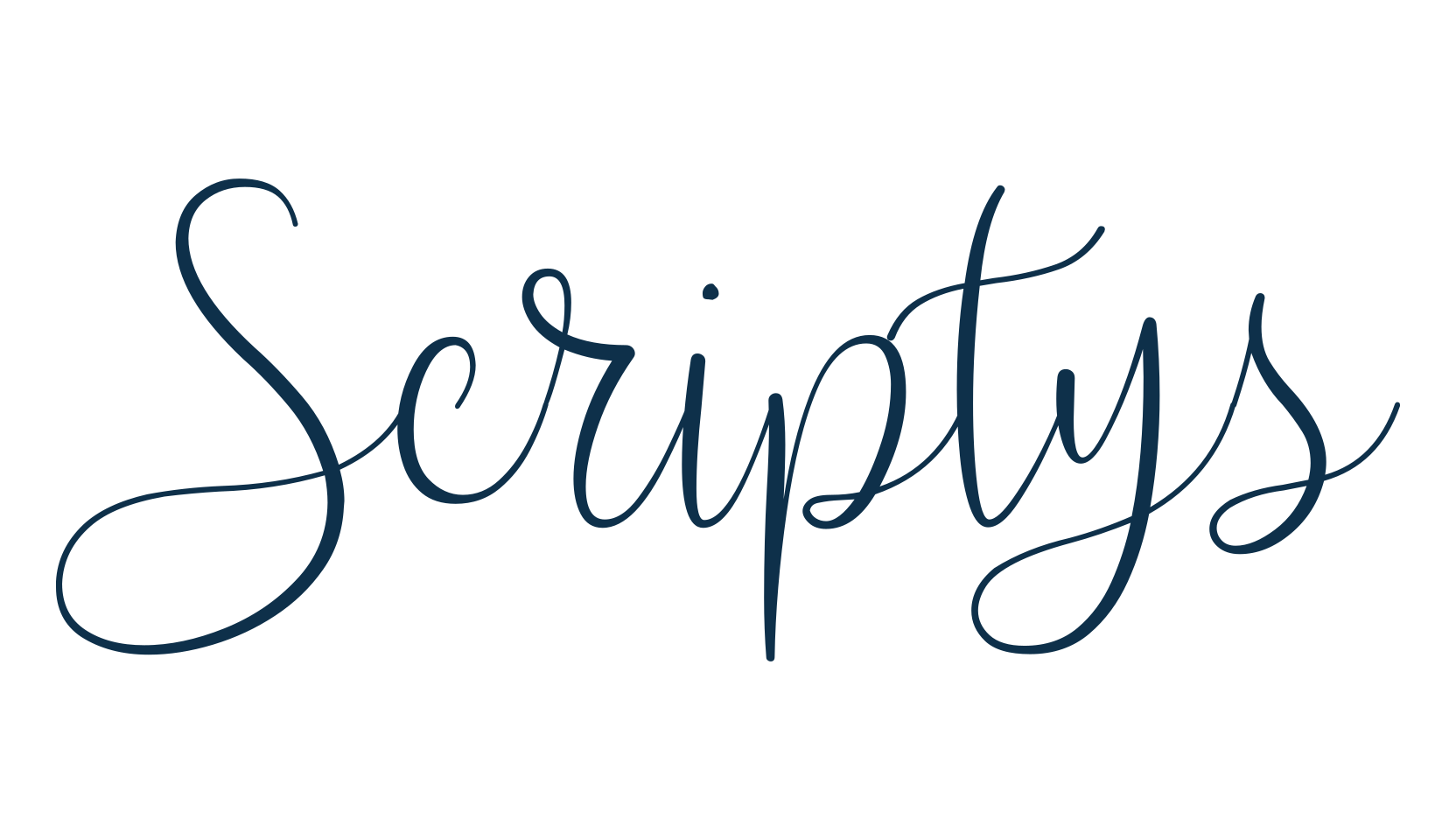 Scriptys, handwriting font preview