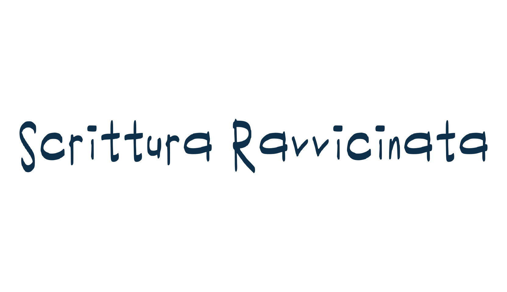 Scrittura Ravvicinata, school font preview
