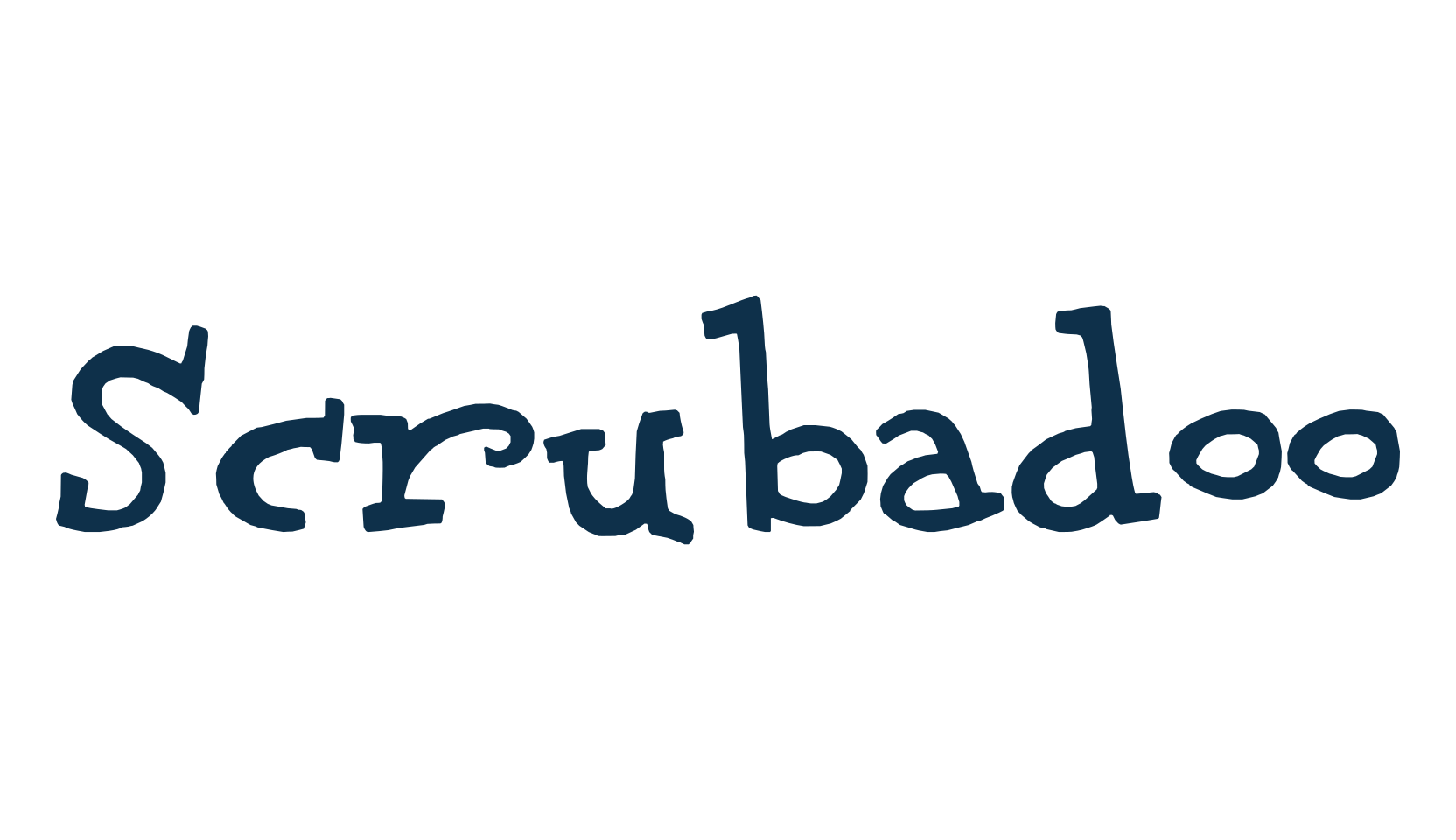 Scrubadoo, cartoon font preview