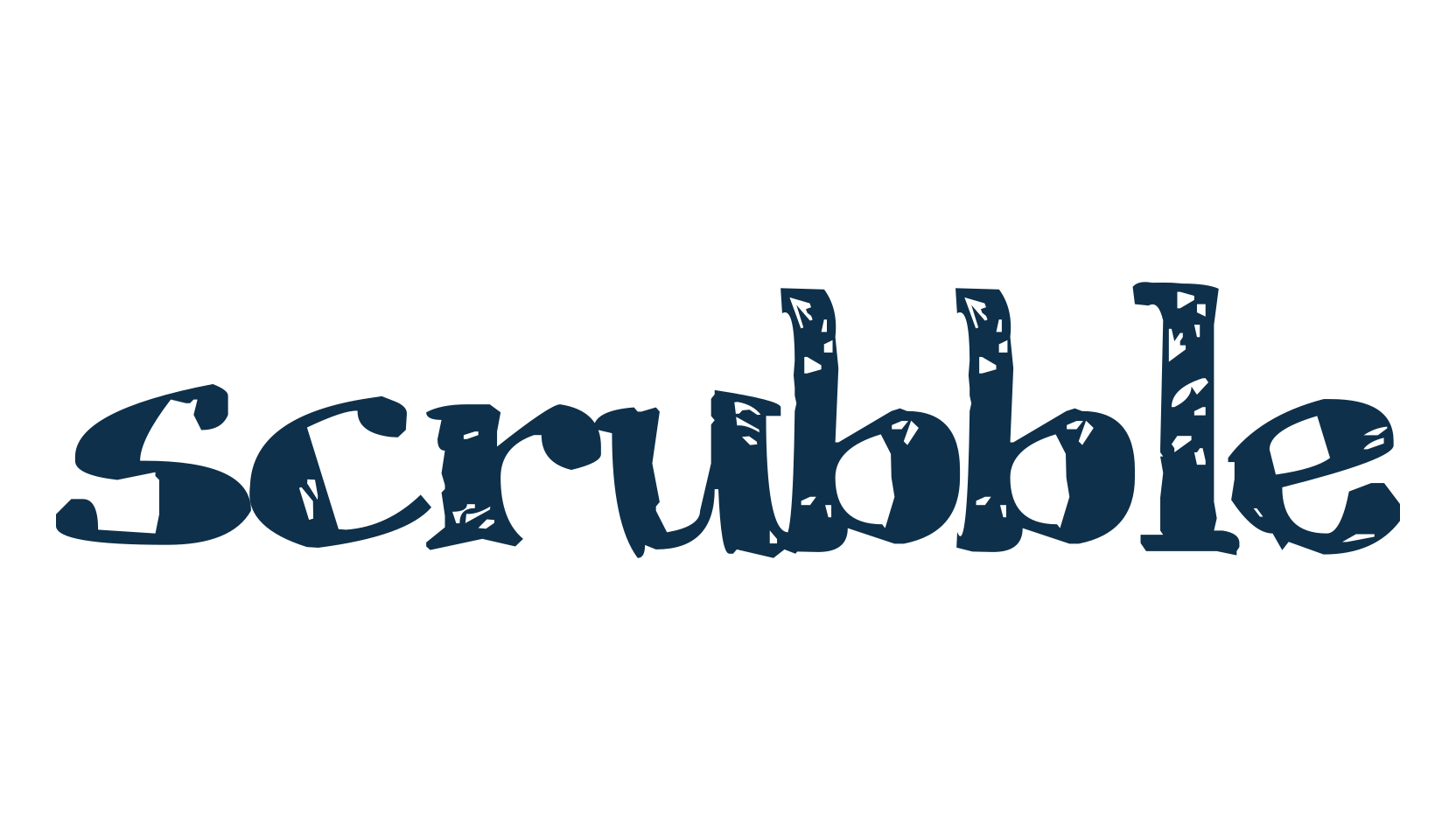 Scrubble, various font preview