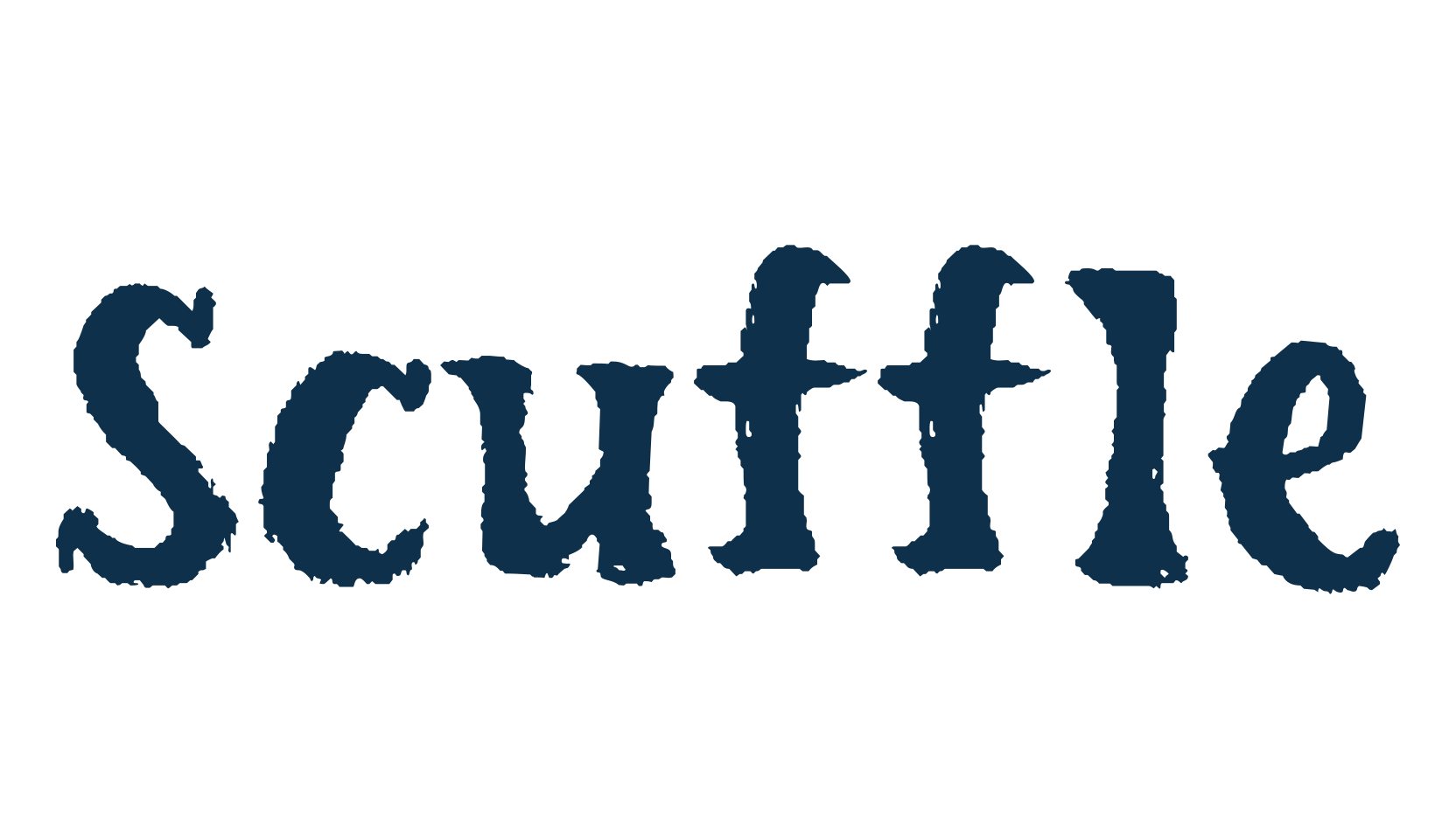 Scuffle, fancy eroded decorative font preview