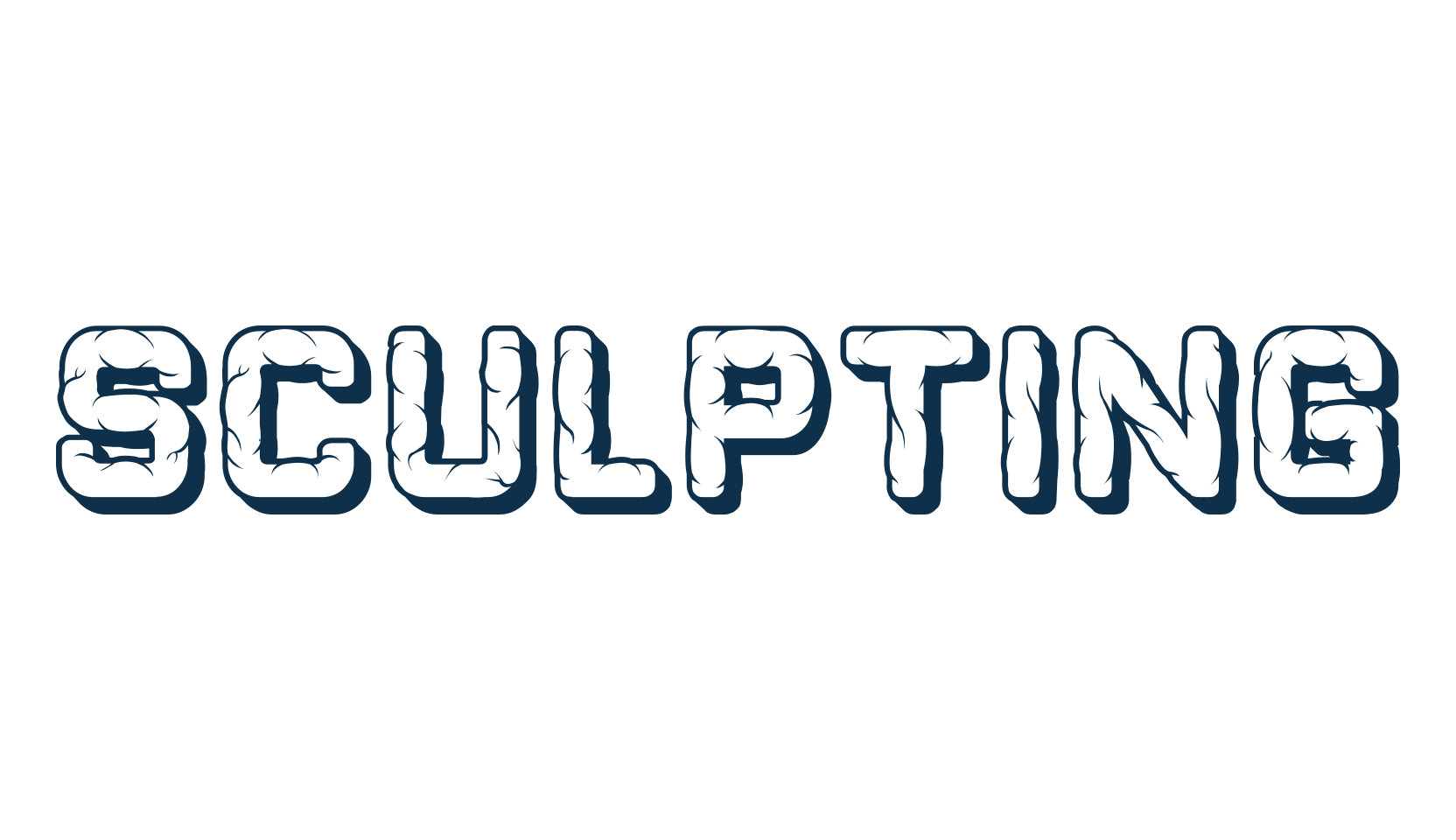 Sculpting, decorative font preview