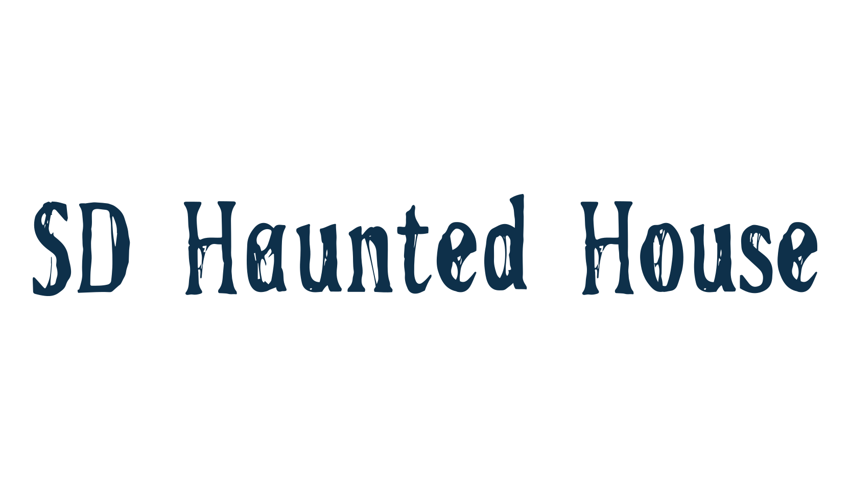 SD Haunted House, display market font preview