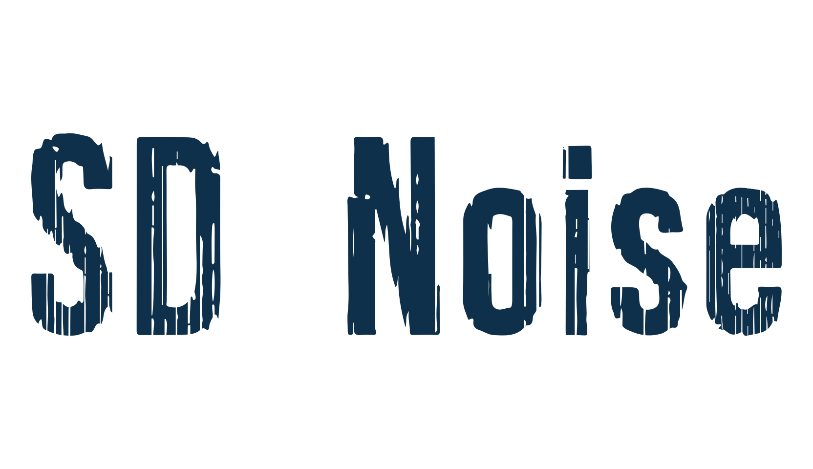 SD Noise, fancy destroy decorative font preview