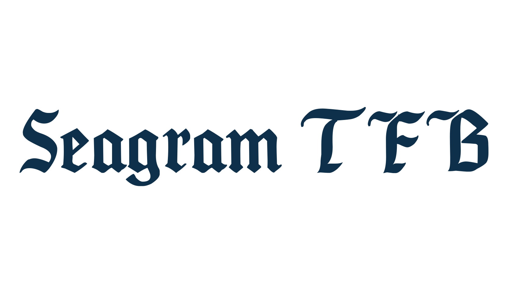 Seagram TFB, medieval font preview