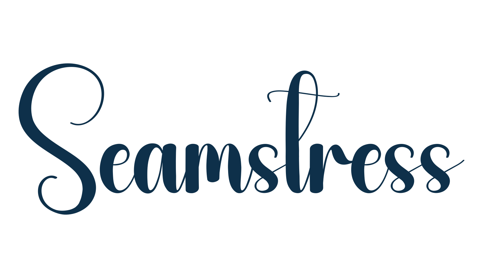 Seamstress, fancy decorative font preview