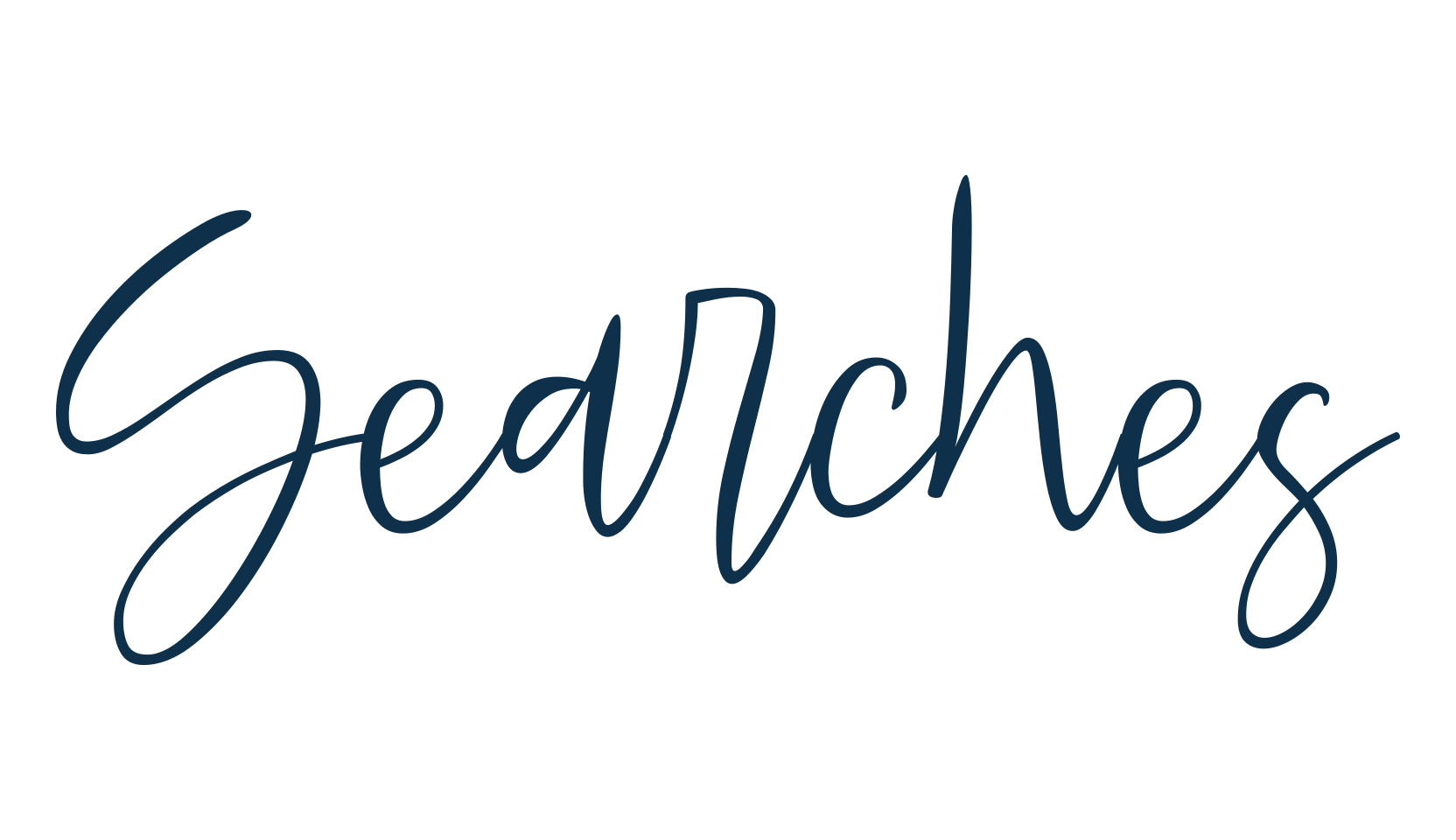 Searches, handwriting font preview