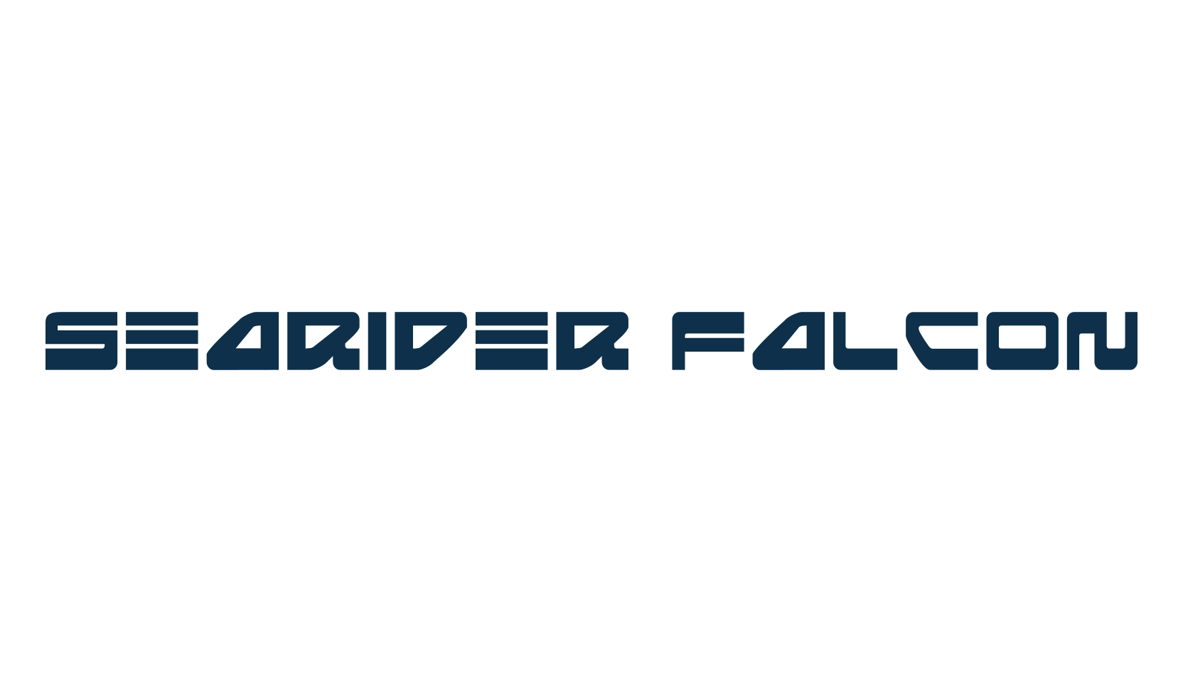 Searider Falcon, techno sci-fi font preview