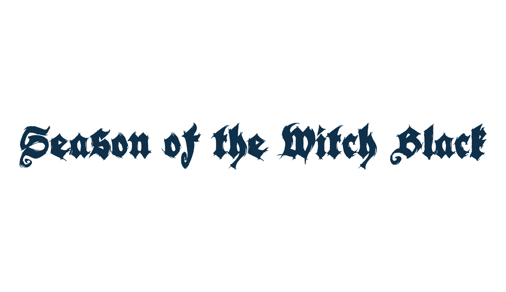 Season of the Witch Black, medieval font preview
