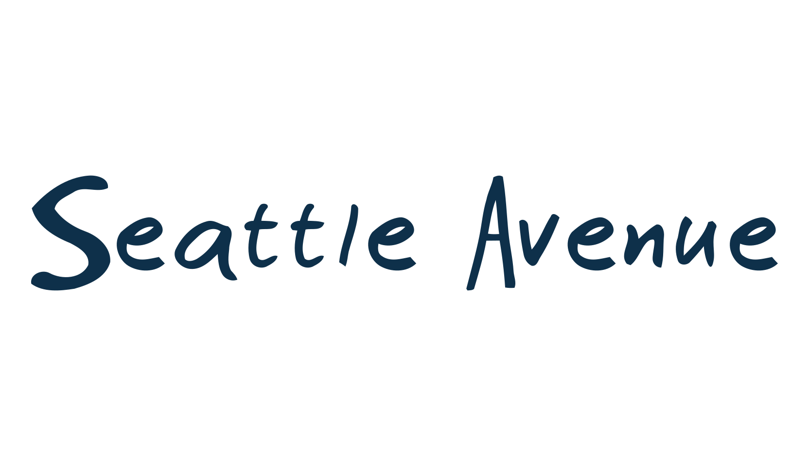 Seattle Avenue, script handwritten fancy decorative calligraphy font preview