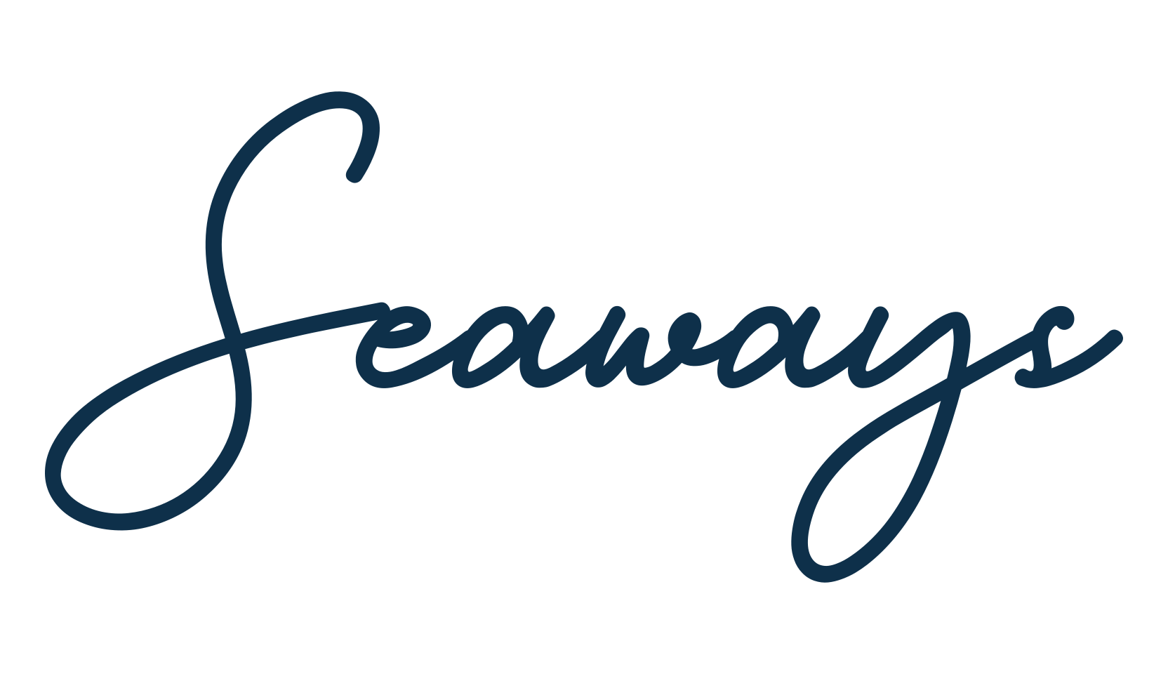 Seaways, handwriting font preview