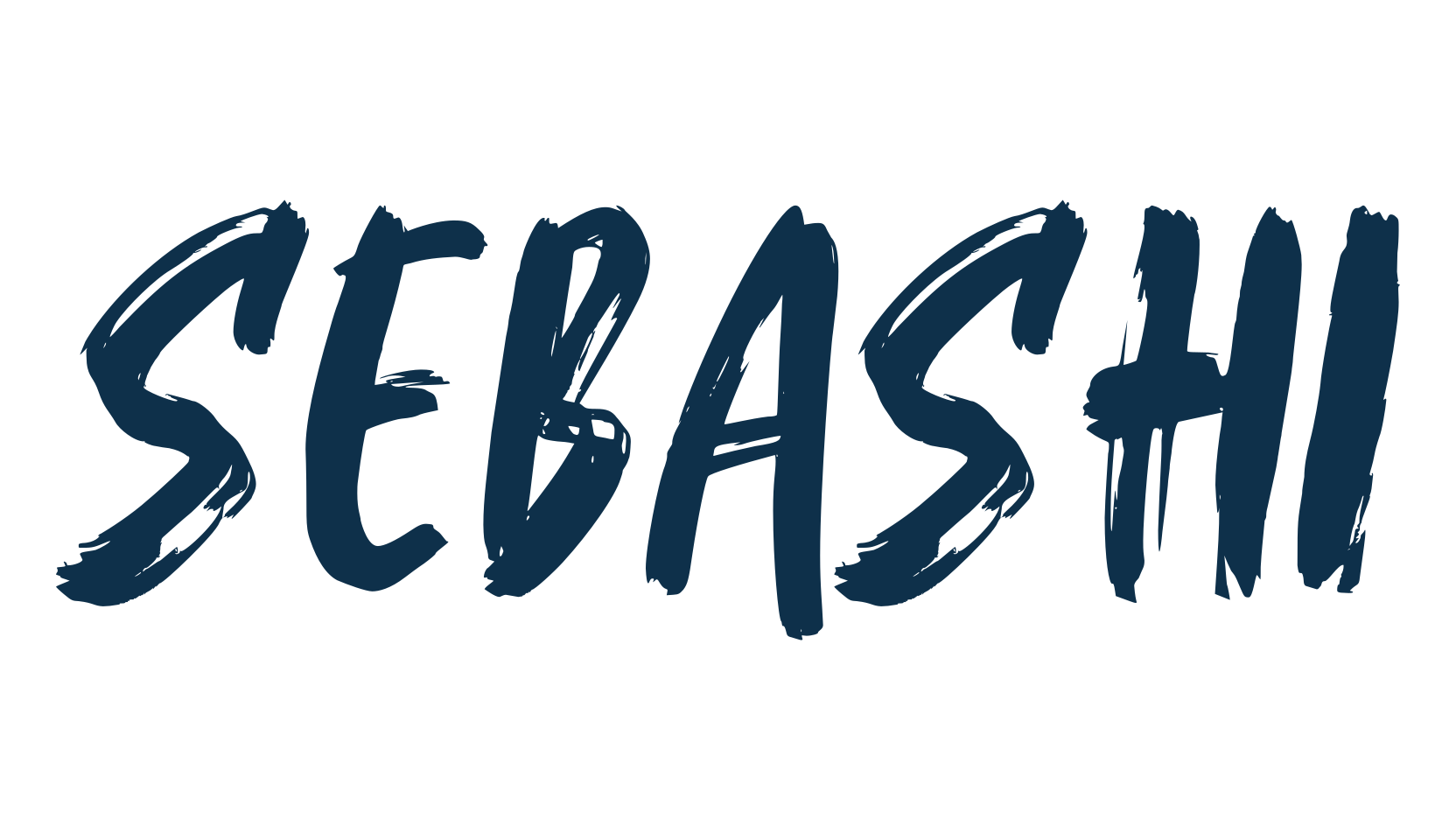 Sebashi, brush font preview