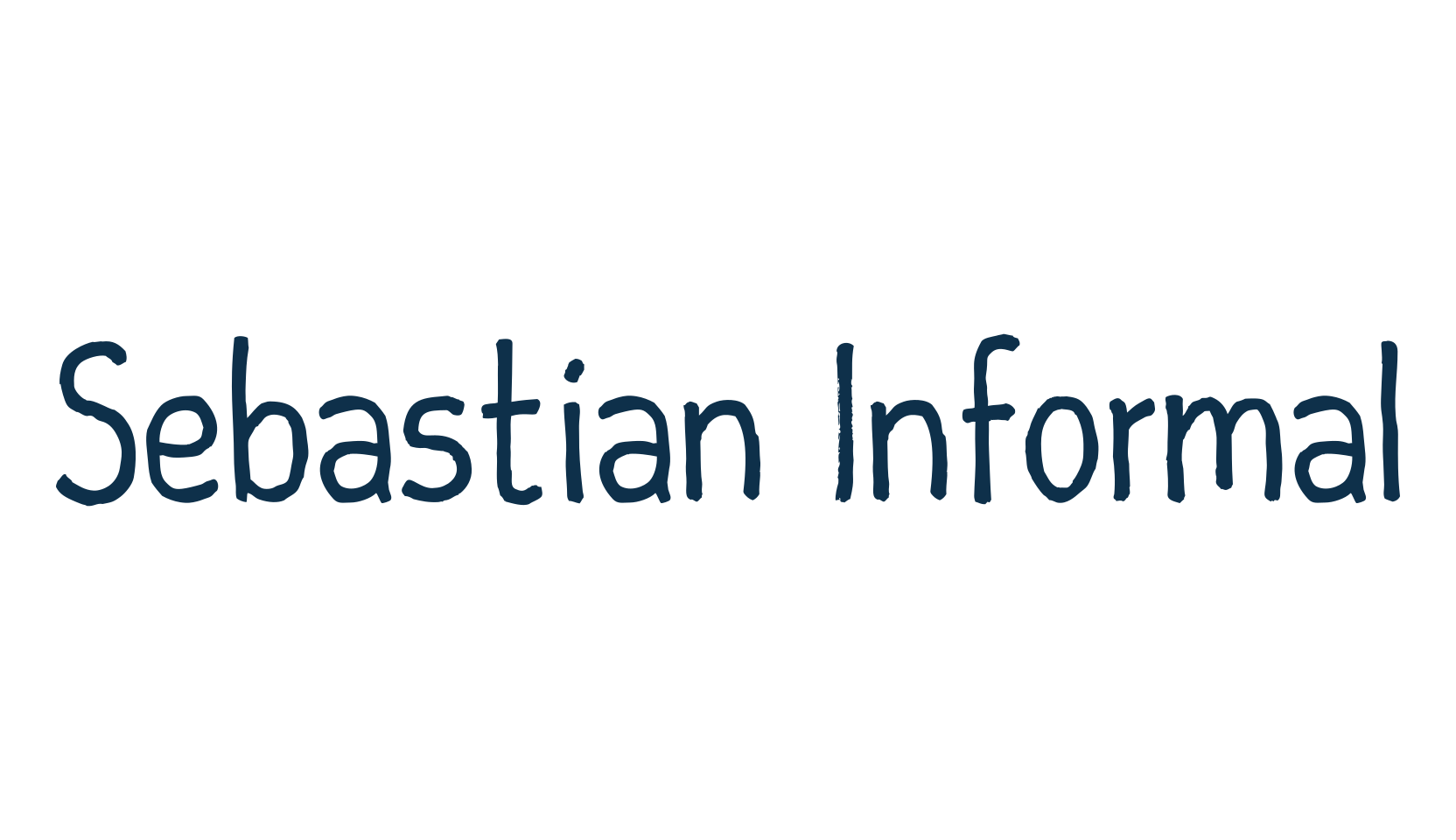 Sebastian Informal, script handwritten fancy decorative calligraphy font preview