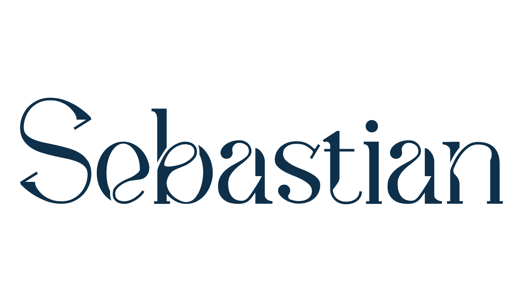 Sebastian, fancy various decorative font preview