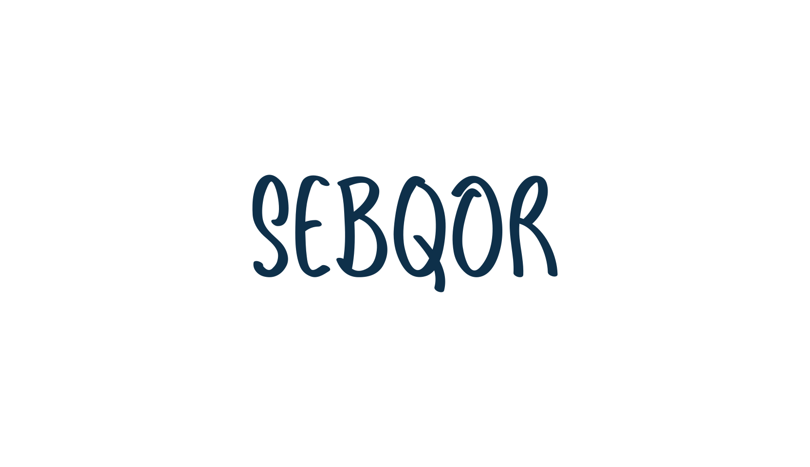 Sebqor, handwriting font preview